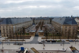 La caserne vue du dessus en 2014.